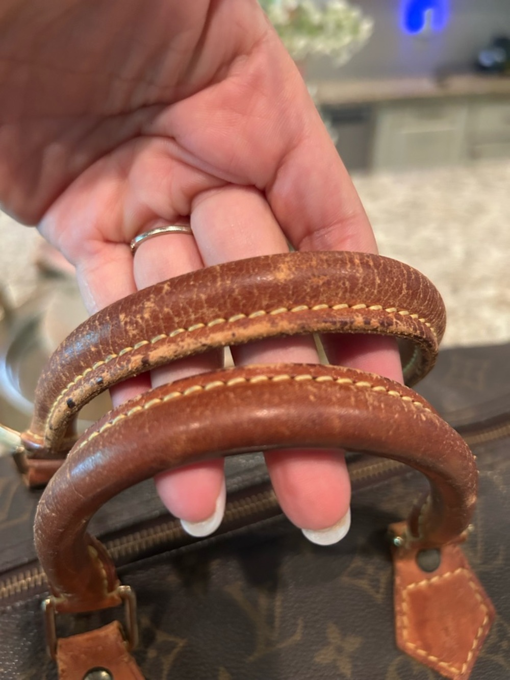 Louis Vuitton Monogram Duffel Bag in Brown and Tan - Picture 3 of 8
